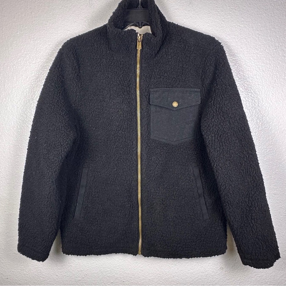 Pendleton Men's Black Sherpa Jacket
Full Zip Size L Mid-Length Casual